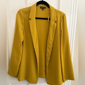 Topshop Yellow/Gold Oversized Blazer Jacket Sz 8 US